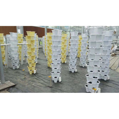 Kunststoff-Moderne Außen-Turm-Pflanzenkränze Kunststoff-Blumenkränze stapelbar