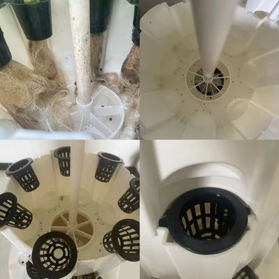 Hydroponisches Anbausystem Turm für Gemüse Erdbeere Balkon Bodenlosen Anbau