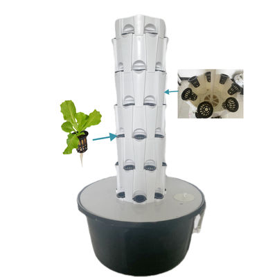 Anbau von Gemüse ohne Boden auf dem Balkon, hydroponisches System, Gewächshaus Gewächshauspflanzturm