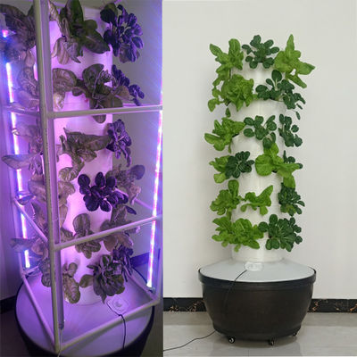 Hydroponik-System Gemüse Vertikaler Wachstumsturm Erdbeere Vertikaler Gartenbau Turm Töpfe