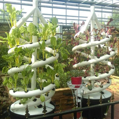 Bodenlose Kultur Biologische Kontrolle Doppelhelix Hydroponische Röhre für Innenräume