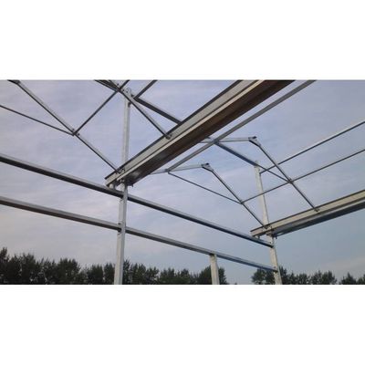 Landwirtschaft Mehrspannglas Gewächshaus Hydroponisches Gewächshaus Weiß