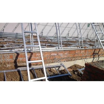 Landwirtschaft Mehrspannglas Gewächshaus Hydroponisches Gewächshaus Weiß