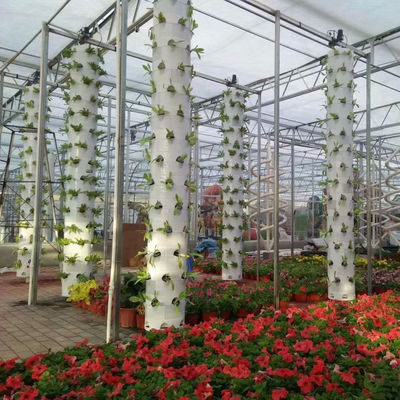 Innenhydroponische Turmsysteme Zuhause Vertikaler Gartenturm mit Led-Licht Vertikaler Turm