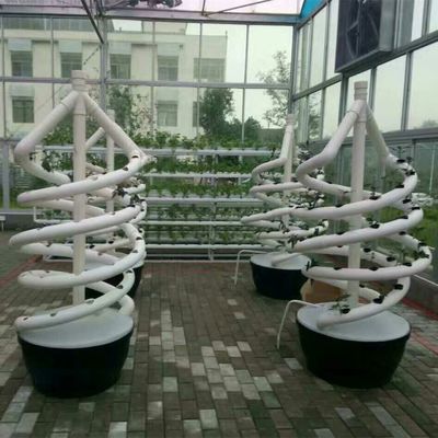Pflanzen Doppelhelix Hydroponische rotierende Landwirtschaft Spirale NFT Hydroponische System
