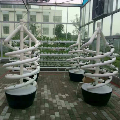 Pflanzen Doppelhelix Hydroponische rotierende Landwirtschaft Spirale NFT Hydroponische System