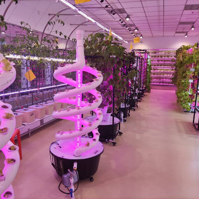 Pflanzen Doppelhelix Hydroponische rotierende Landwirtschaft Spirale NFT Hydroponische System
