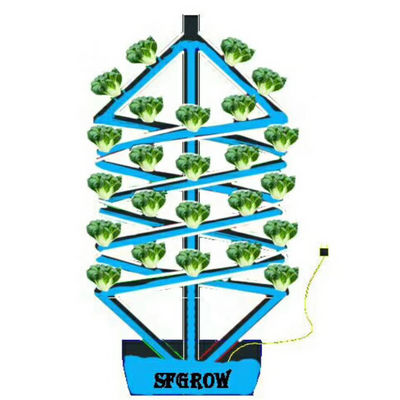 Pflanzen Doppelhelix Hydroponische rotierende Landwirtschaft Spirale NFT Hydroponische System